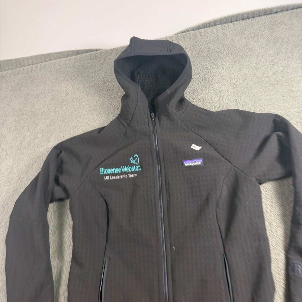 Patagonia R1 TechFace Hoody Womens Medium Black Full Zip Hooded Jacket 40215